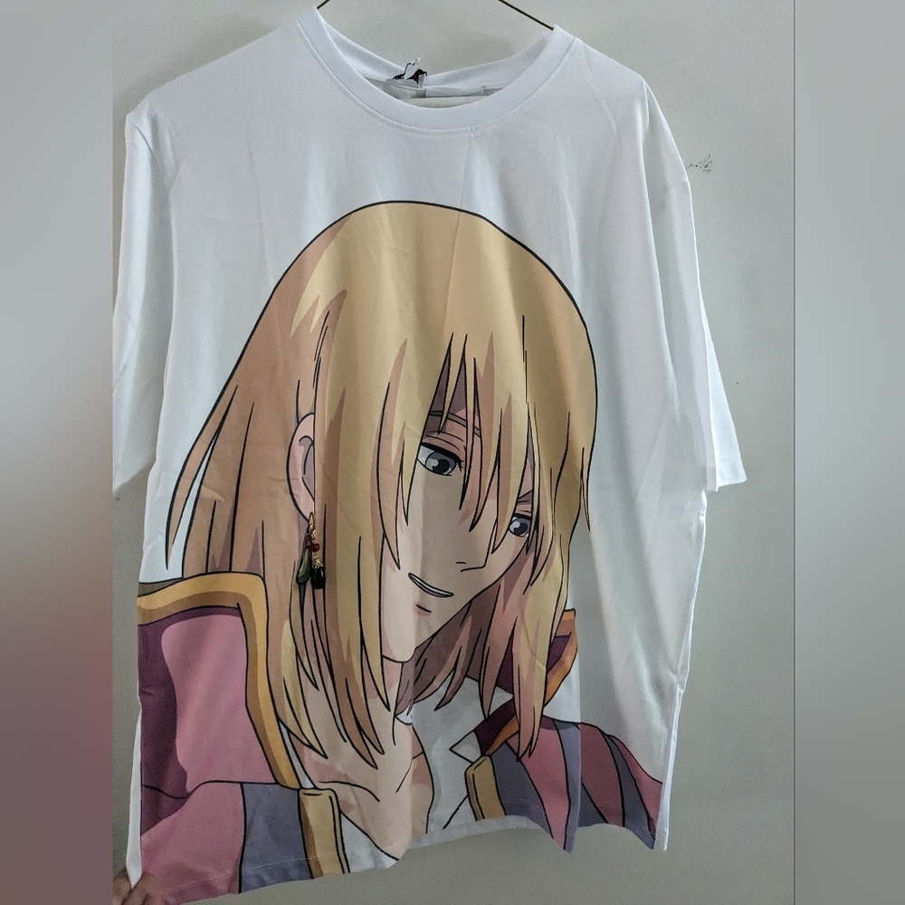 SOLD- Howl's Moving Castle Tee with Earring